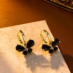 Light Luxury Butterfly Ear Buckle Earrings